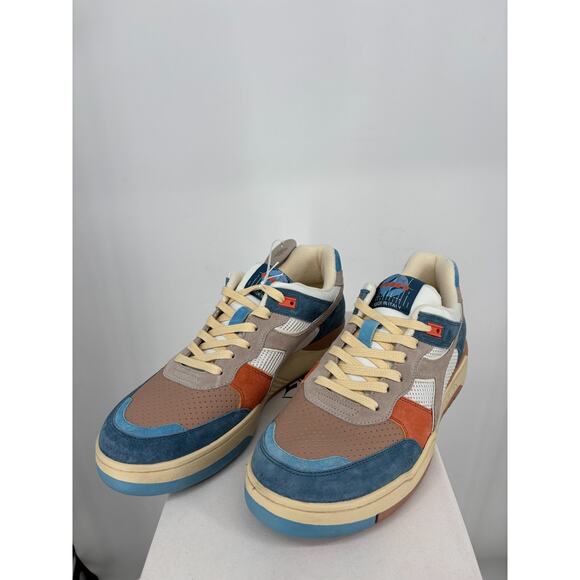 Diadora B.560 Tourney Italia Lace Up Mens Blue Brown Orange Sneakers Sz 10  NEW main image 5